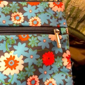 Expandable purse.. aka Tablet Bag.. Blue, Green, Pink, Orange.. Gray strap.